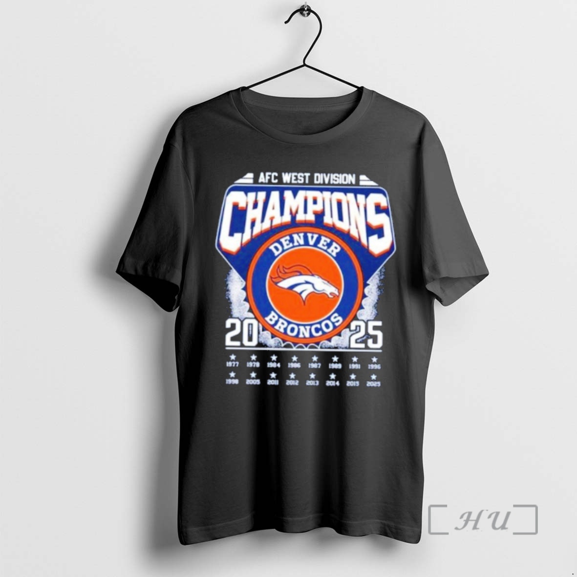 Officials Afc West Division Champions 2025 Denver Broncos Premium T Shirts Sweater Hoodie