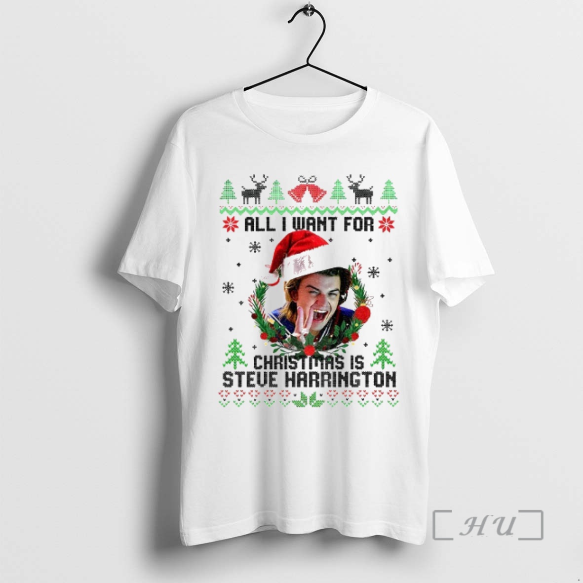 Officials All I Want For Christmas Is Steve Harrington Merry Xmas Premium T Shirts Sweater Hoodie