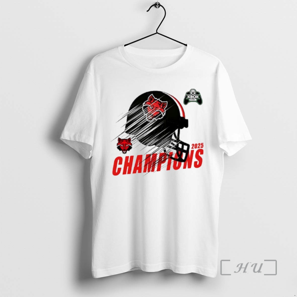 Officials Arkansas State Red Wolves Xbox Bowl Champions 2025 Football Helmet Premium T Shirts Sweater Hoodie