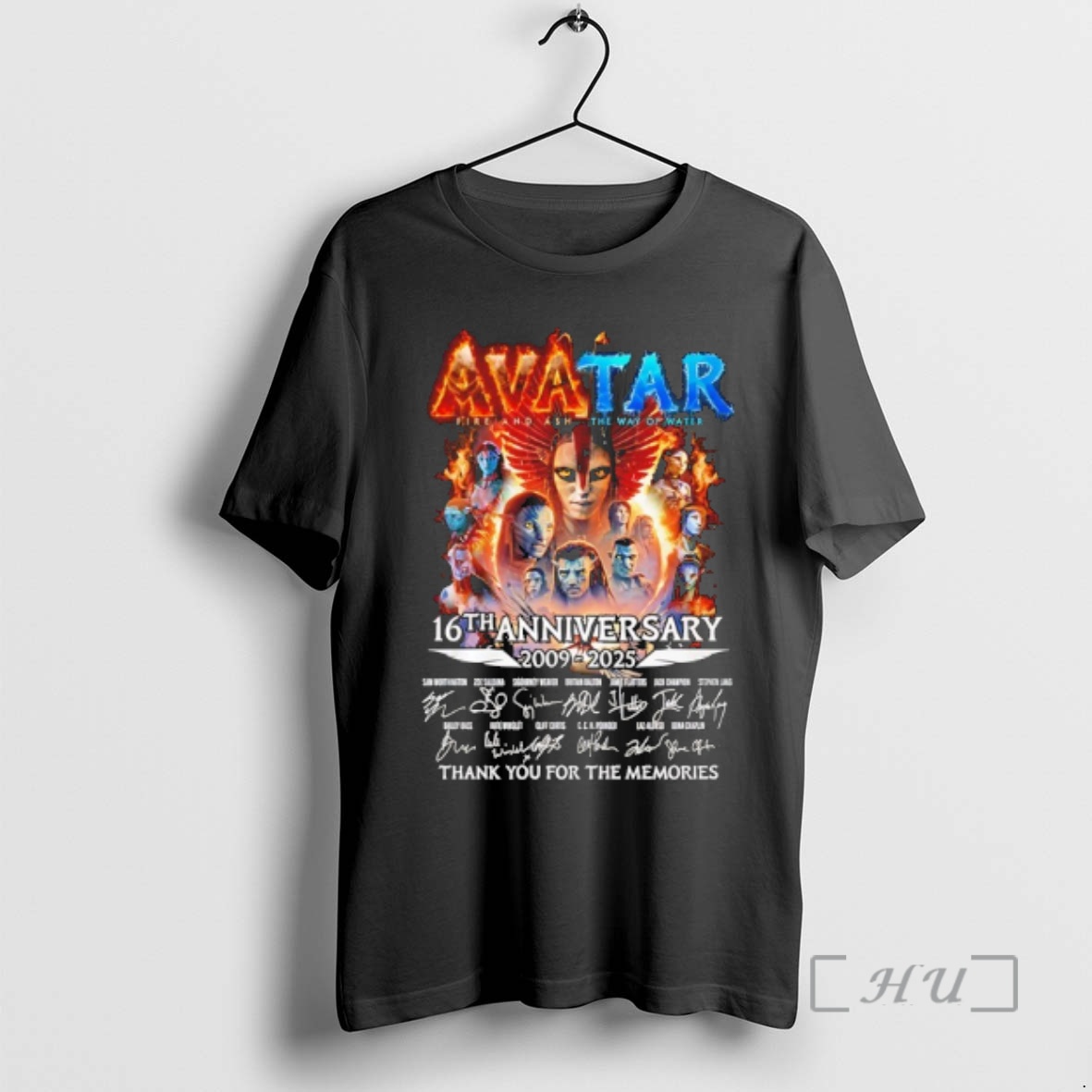 Officials Avatar Fire And Ash The Way Of Water 16th Anniversary 2009 2025 Thank You Signature Premium T Shirts Sweater Hoodie