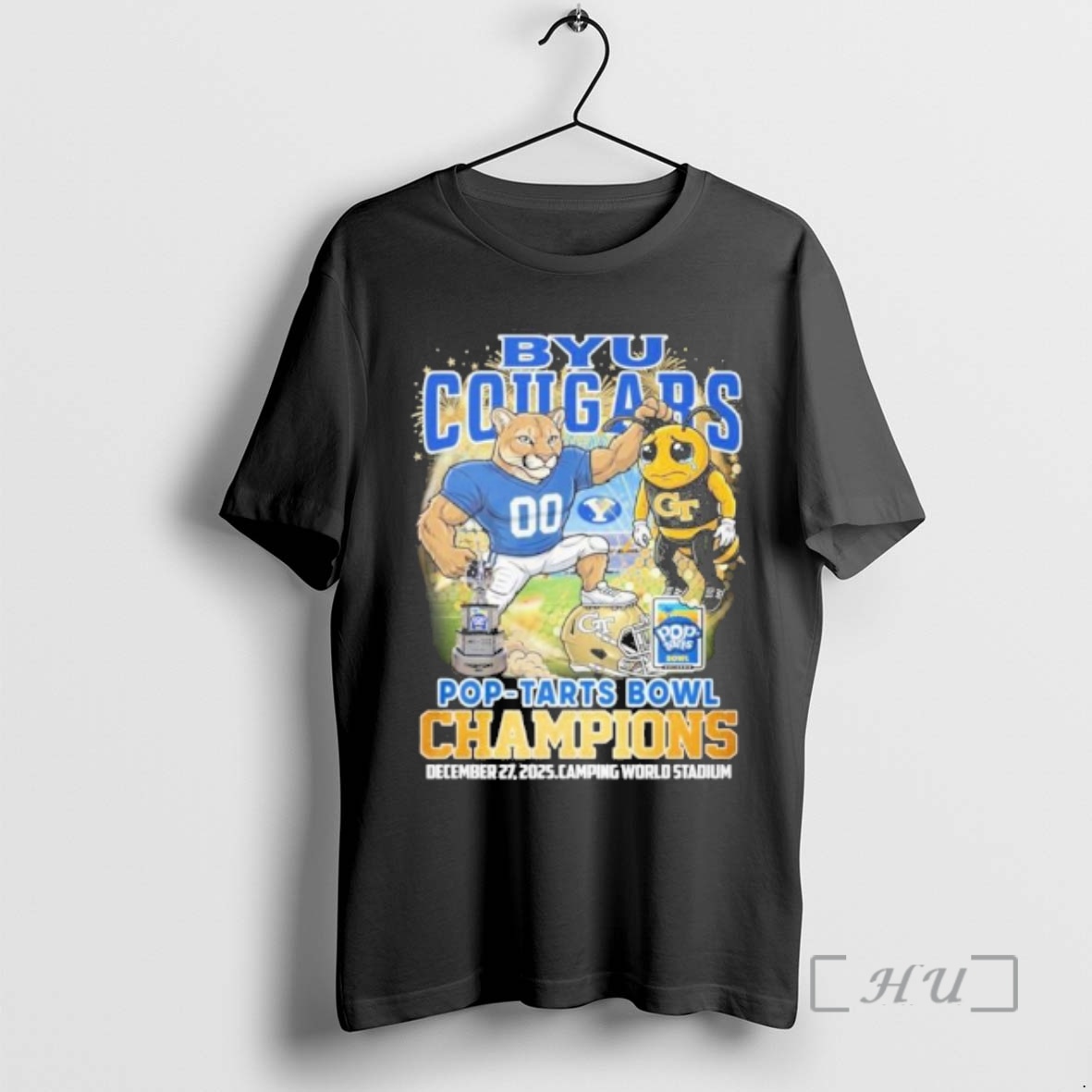Officials Byu Cougars Mascot Pop Tarts Bowl Champions Premium T Shirts Sweater Hoodie