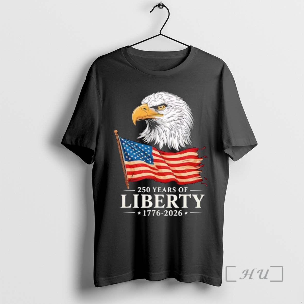 Officials Bald Eagle And American Flag 250 Years Of Liberty 1776 2026 Graphic Premium T Shirts Sweater Hoodie