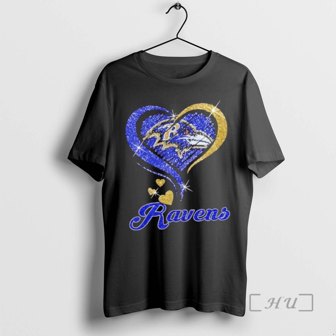 Officials Baltimore Ravens Football In Glitter Heart Fans Premium T Shirts Sweater Hoodie