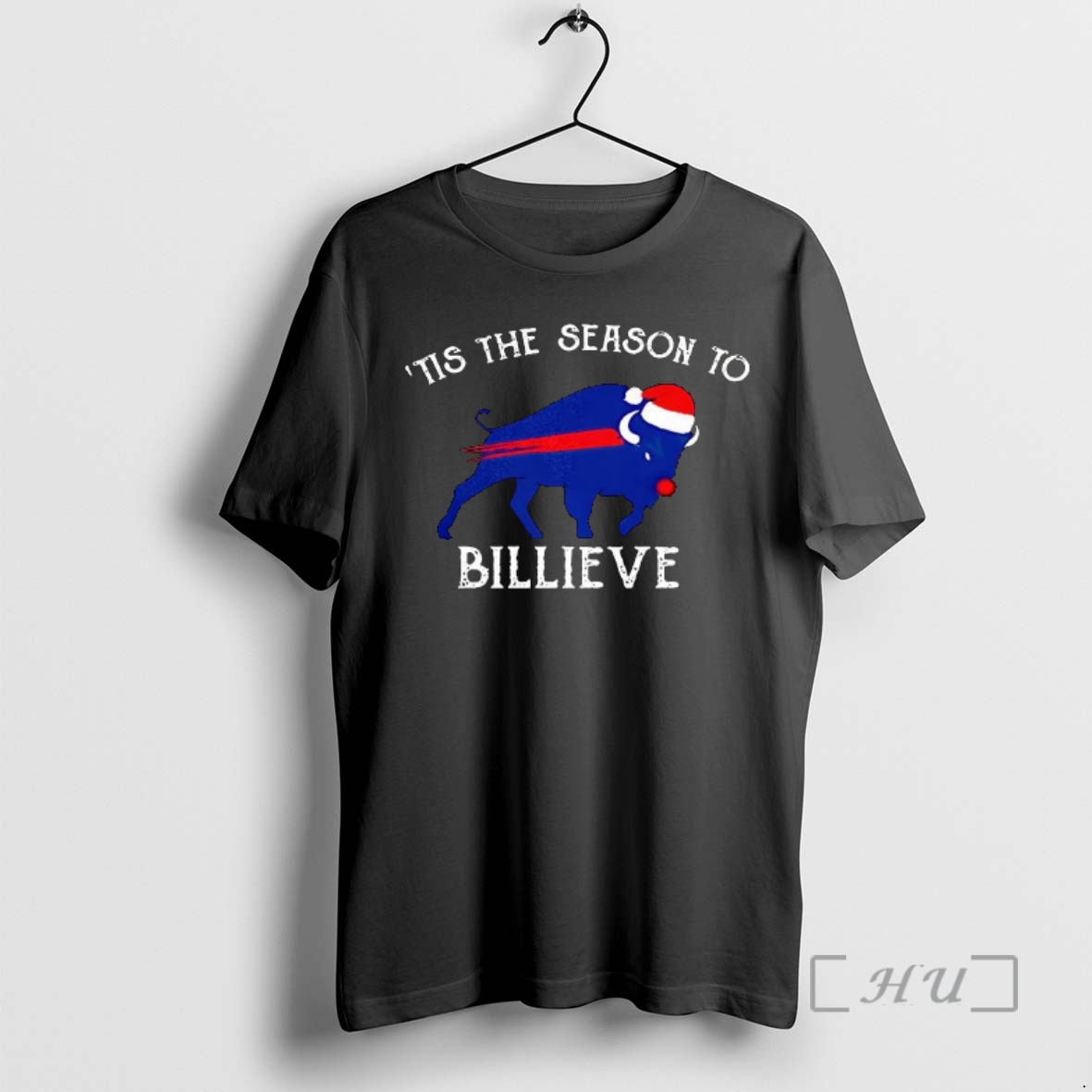 Officials Buffalo Bills Football Tis The Season To Billieve Mascot Santa Hat Christmas Premium T Shirts Sweater Hoodie