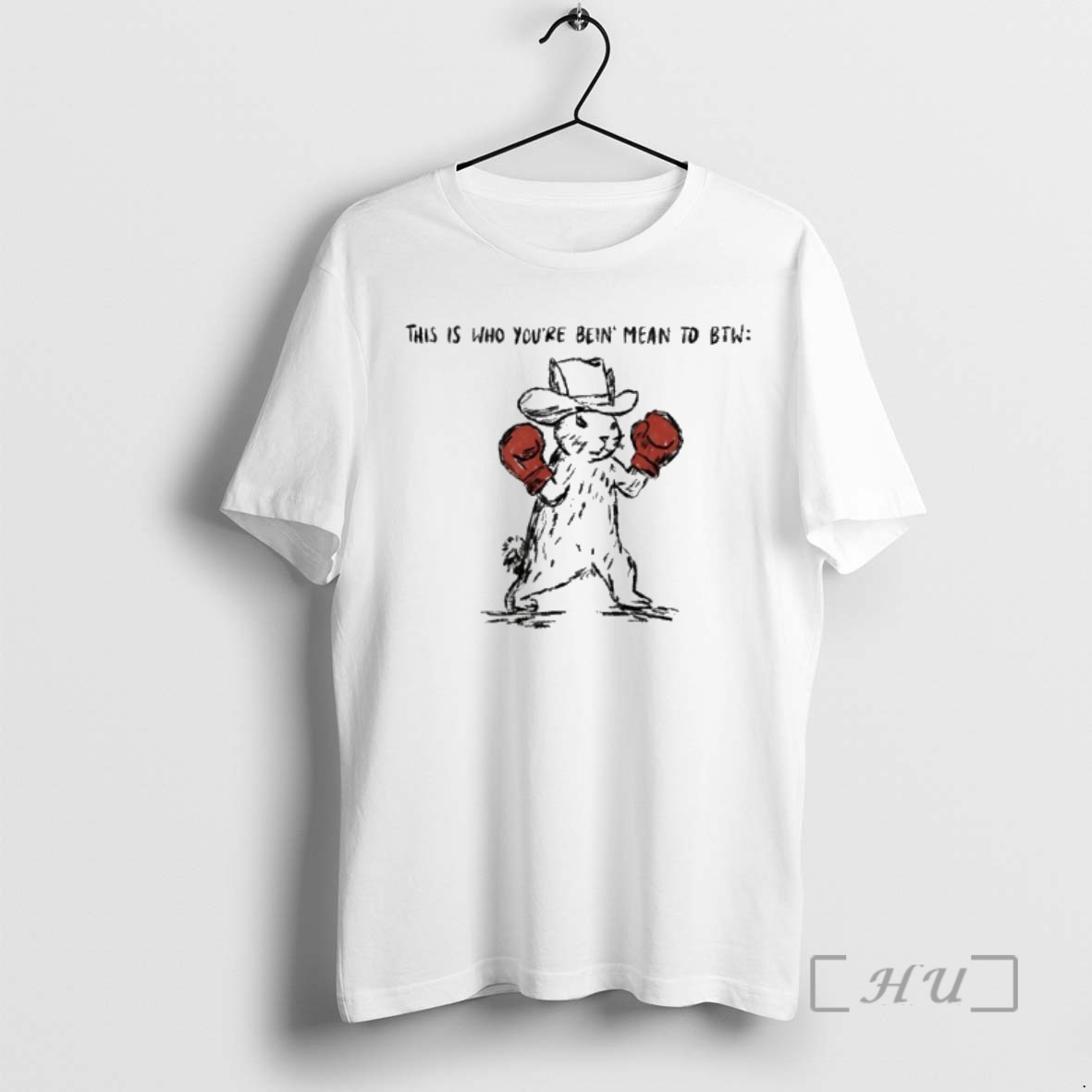 Officials Bunny Cowboy Boxing This Is Who Youre Bein Mean To Btw Premium T Shirts Sweater Hoodie