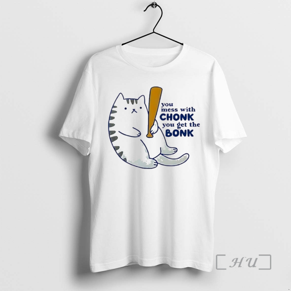 Officials Chonky Cat You Mess With Chonk You Get The Bonk Premium T Shirts Sweater Hoodie