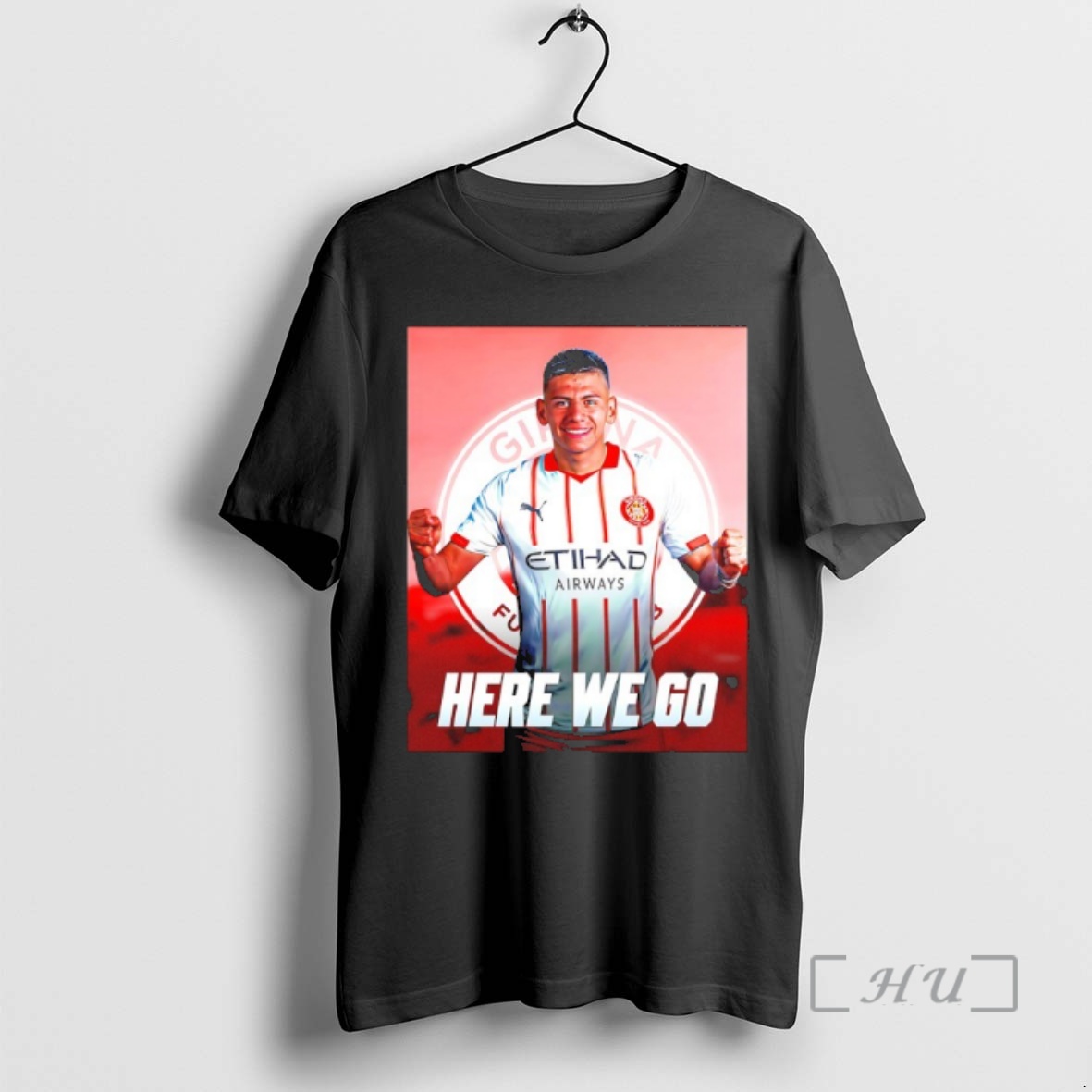 Officials Claudio Echeverri To Girona Here We Go Premium T Shirts Sweater Hoodie