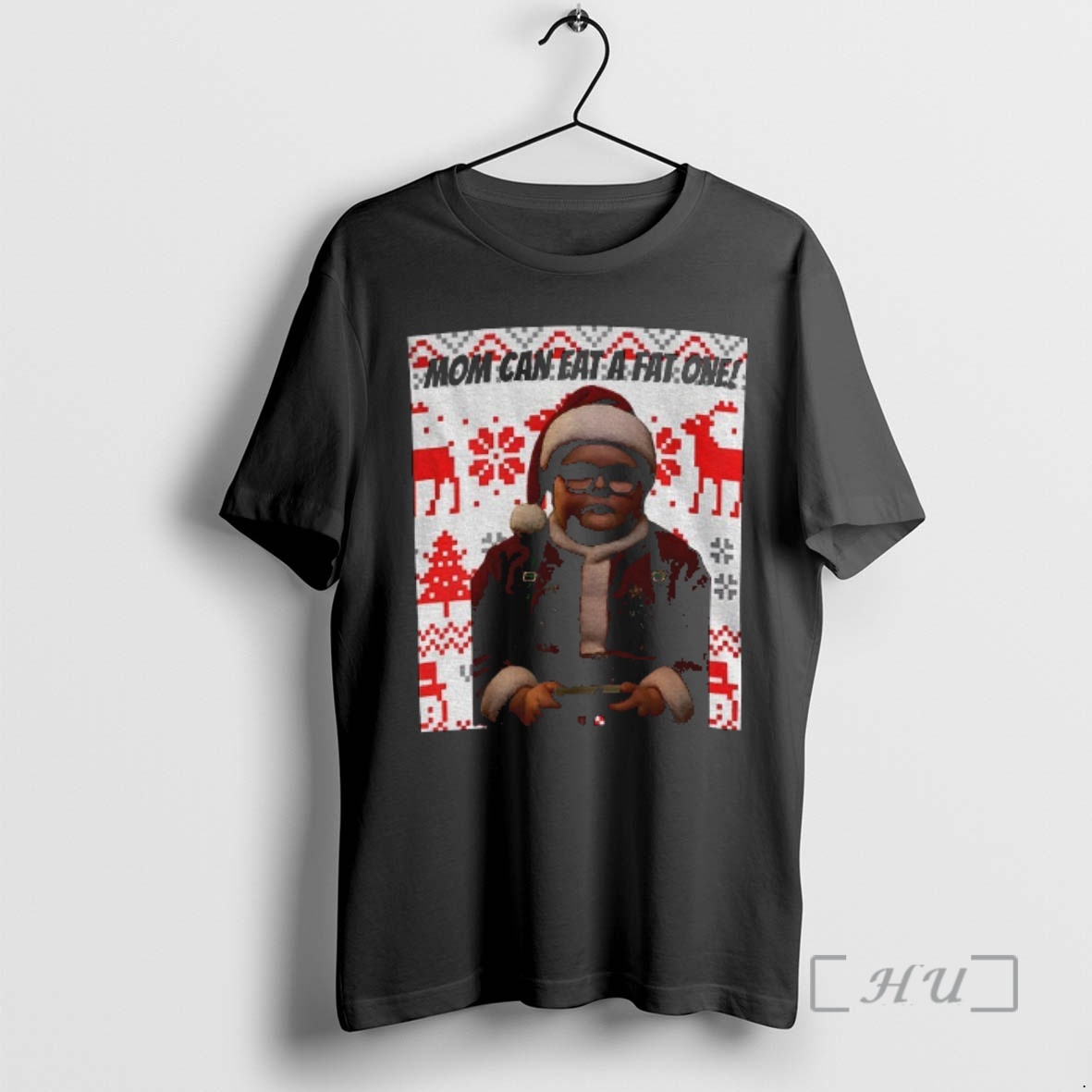 Officials Derek Turnbow Santa Hat Stranger Things Mom Can Eat A Fat One Merry Christmas Premium T Shirts Sweater Hoodie