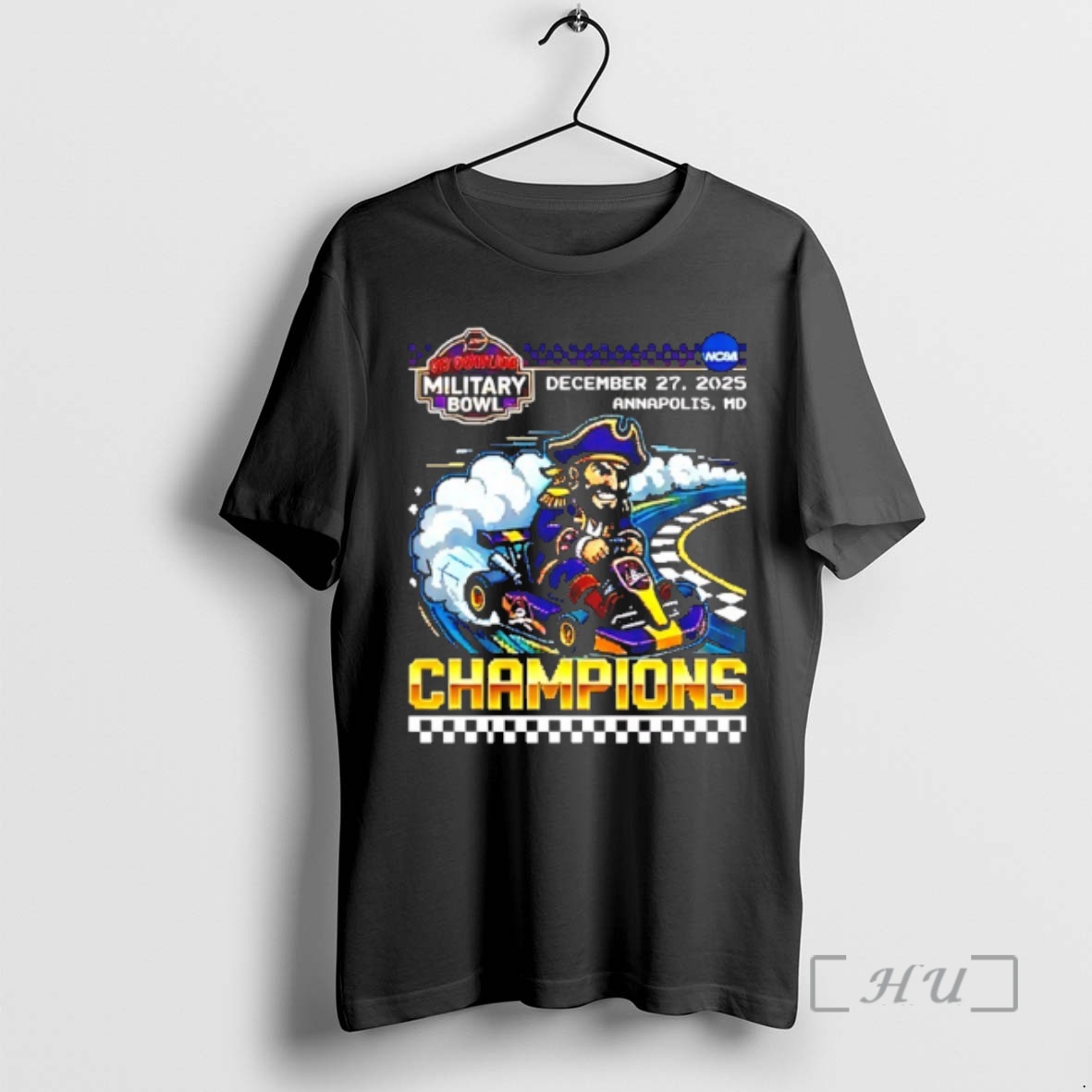 Officials East Carolina Pirates Go Bowling Military Bowl Champions 2025 Bit Game Premium T Shirts Sweater Hoodie