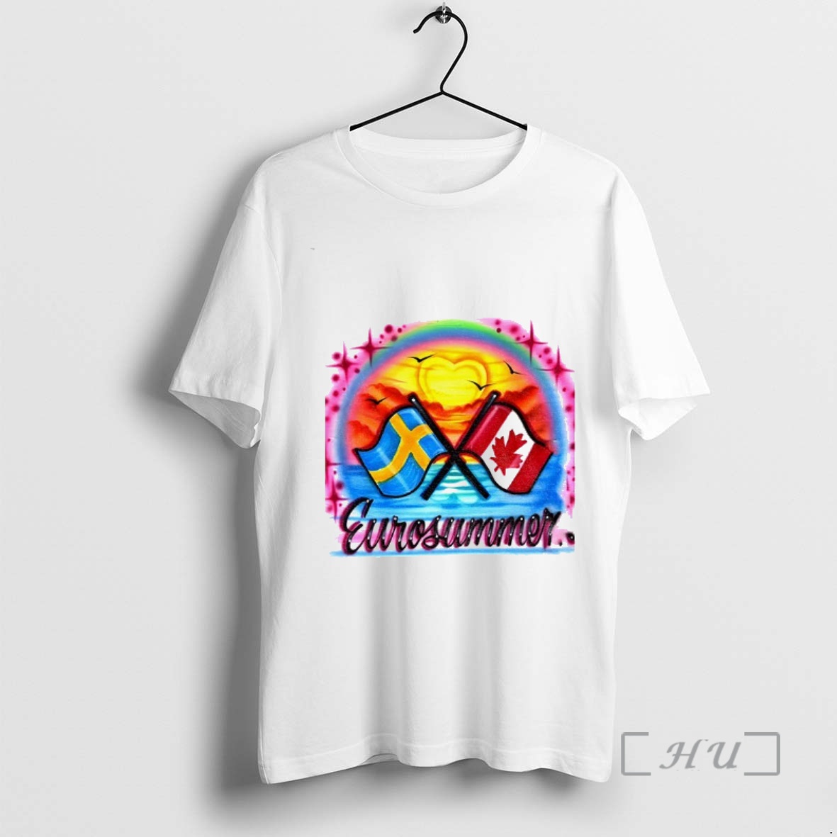 Officials Eurosummer Sweden And Canada Flags Vintage Premium T Shirts Sweater Hoodie