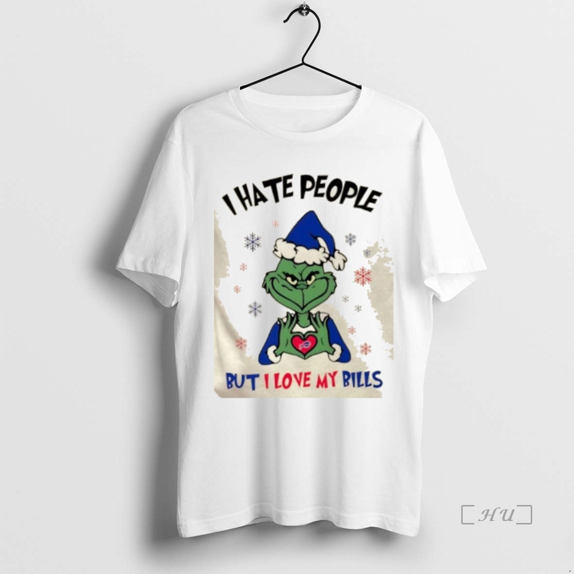 Officials Grinch I Hate People But I Love My Buffalo Bills Merry Christmas Premium T Shirts Sweater Hoodie