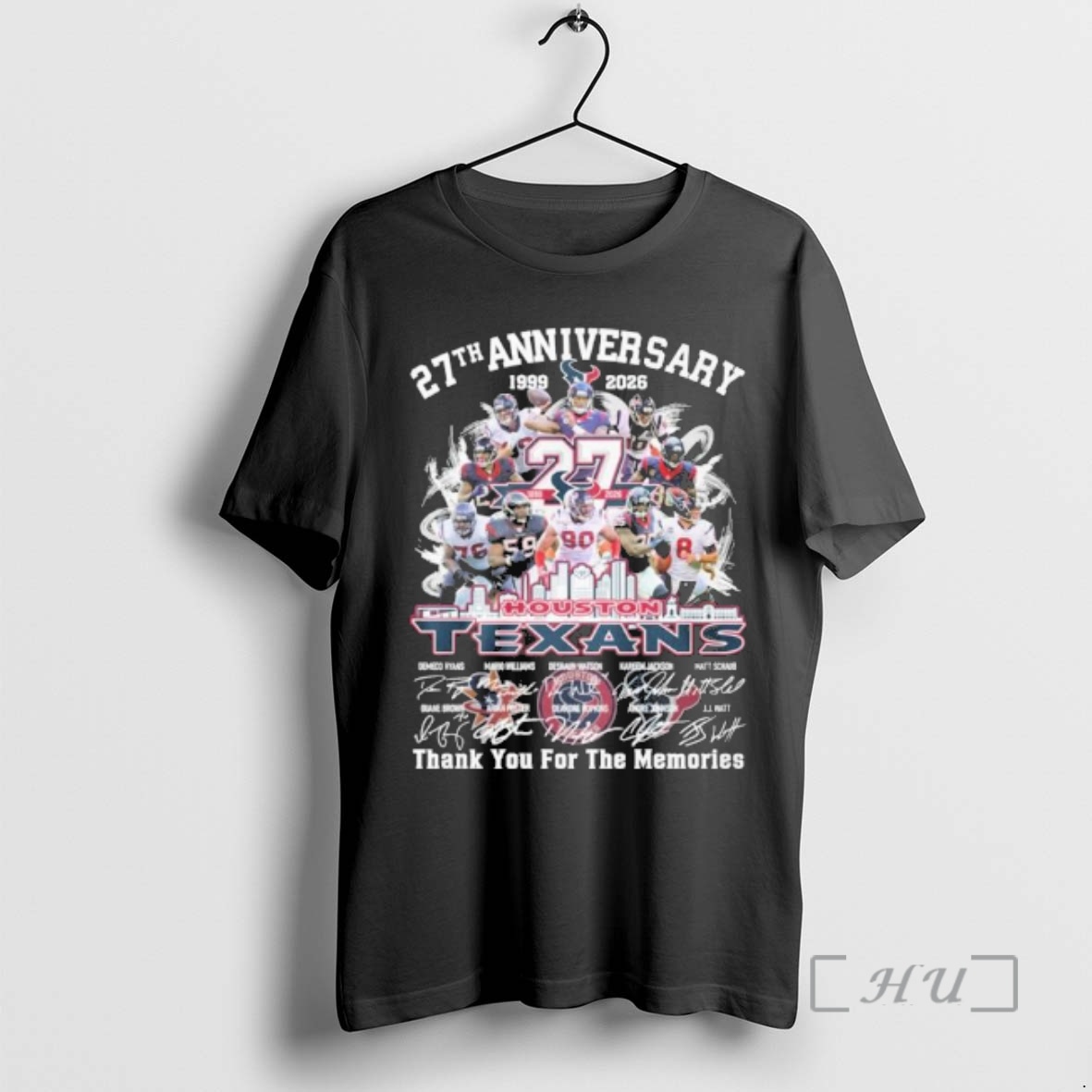 Officials Houston Texans Team 27th Anniversary 1999 2026 Thank You For The Memories Premium T Shirts Sweater Hoodie