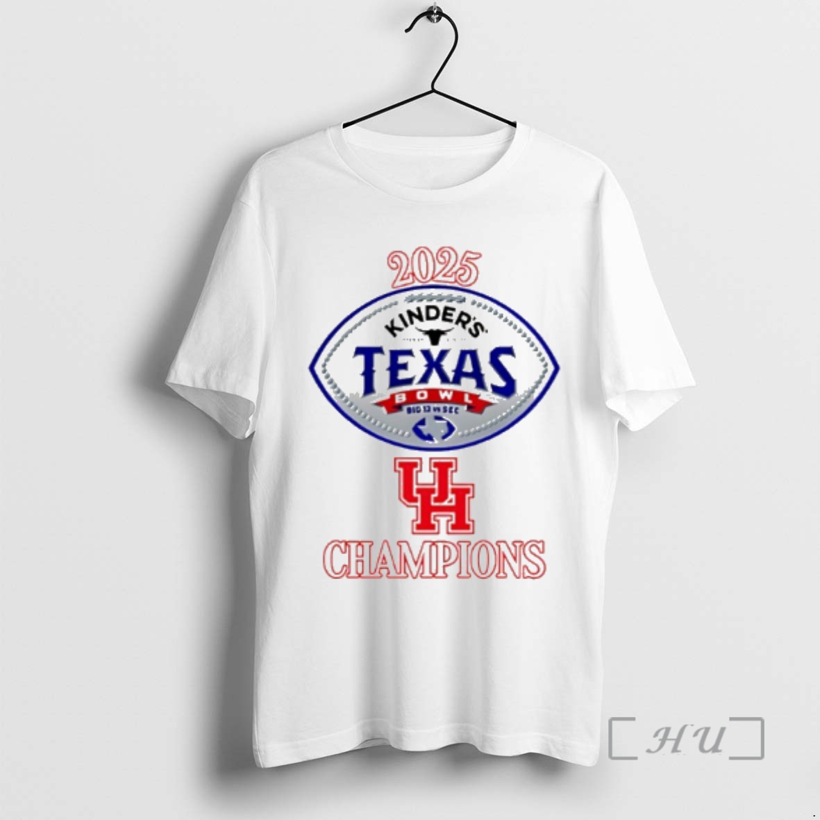 Officials Houston Football 2025 Texas Bowl Champions Classic Premium T Shirts Sweater Hoodie