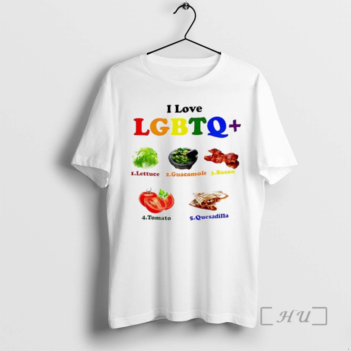 Officials I Love Lgbtq Lettuce Guacamole Bacon Tomatoes Quesadilla Graphic Premium T Shirts Sweater Hoodie