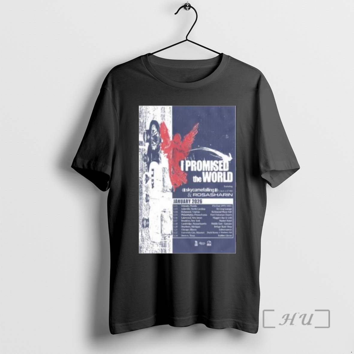 Officials I Promised The World January Tour 2026 Circle Black Premium T Shirts Sweater Hoodie