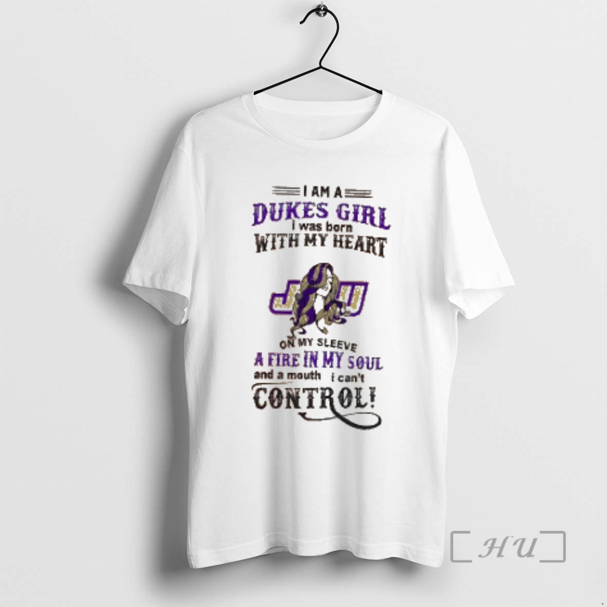 Officials I Am A James Madison Dukes Girl I Was Born With My Heart Two Sides White Premium T Shirts Sweater Hoodie