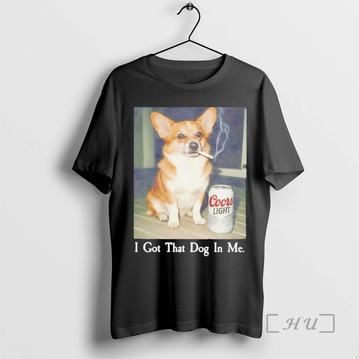 Officials I Got That Dog In Me Corgi Smoking Coors Light Premium T Shirts Sweater Hoodie