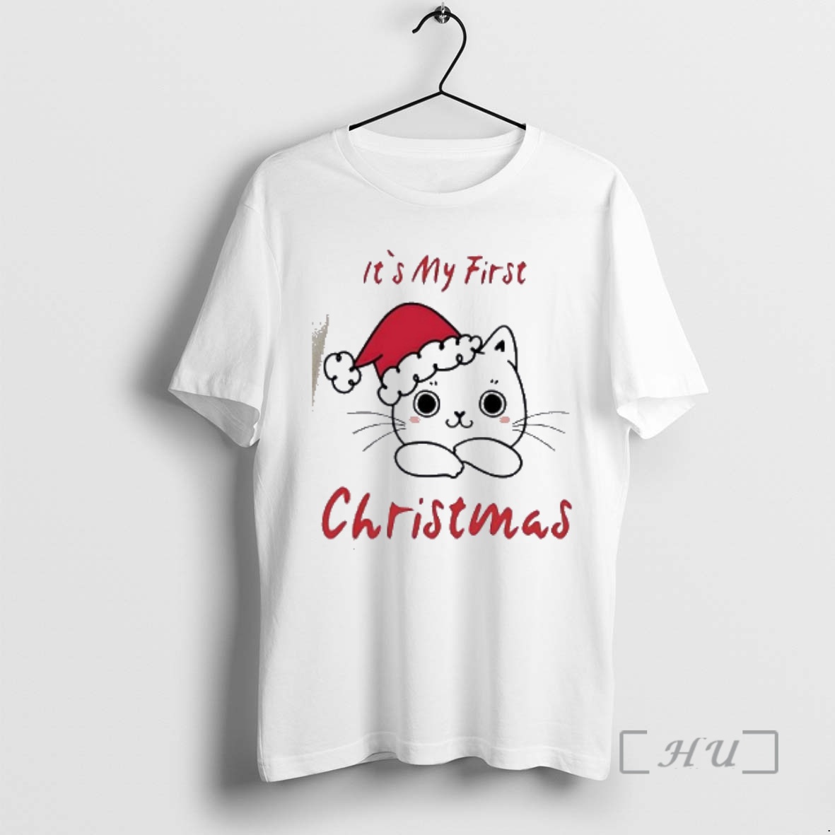 Officials Its My First Christmas Cute Cat Premium T Shirts Sweater Hoodie