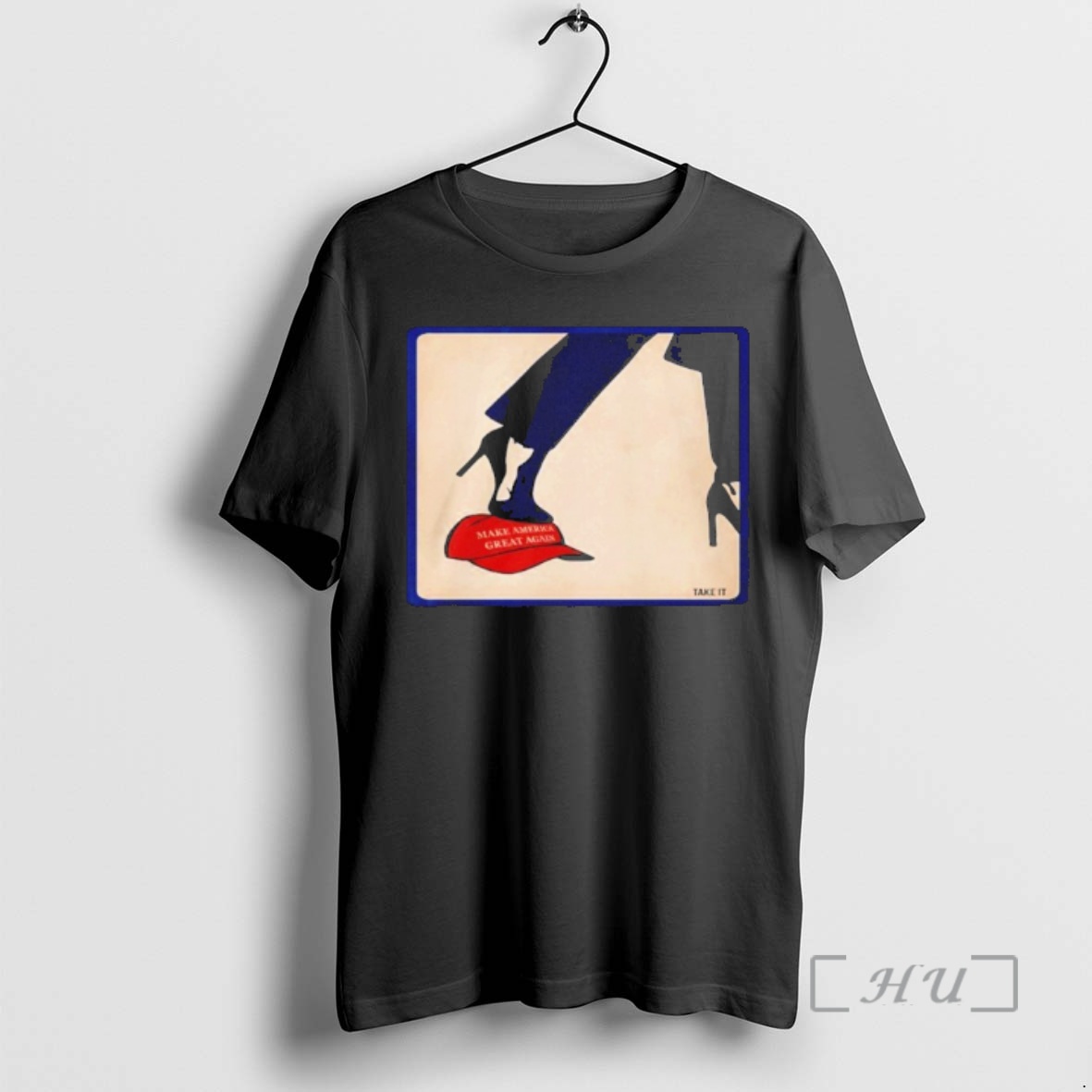 Officials Kamala 2024 Anti Maga High Heels Step On Red Hat Premium T Shirts Sweater Hoodie