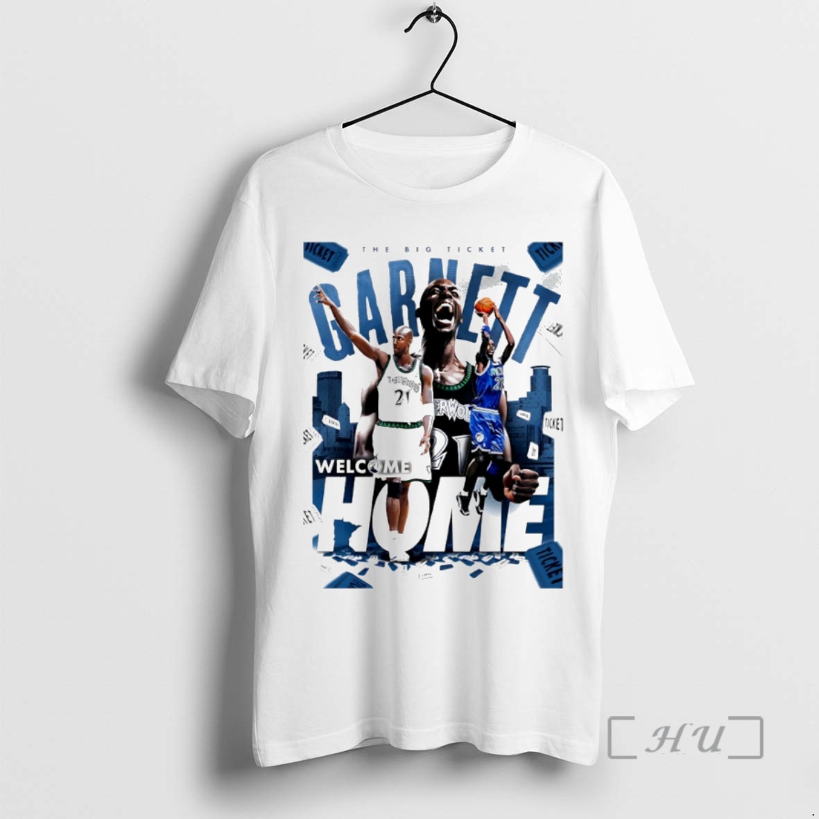 Officials Kevin Garnett Welcome Home Minnesota Timberwolves The Big Ticket Is Back Circle Premium T Shirts Sweater Hoodie