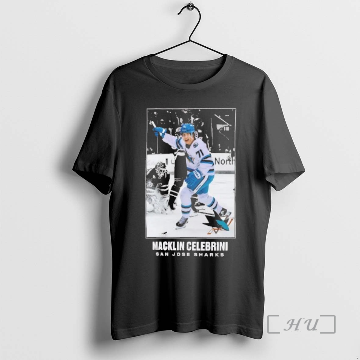 Officials Macklin Celebrini Celebration Moment San Jose Sharks Premium T Shirts Sweater Hoodie
