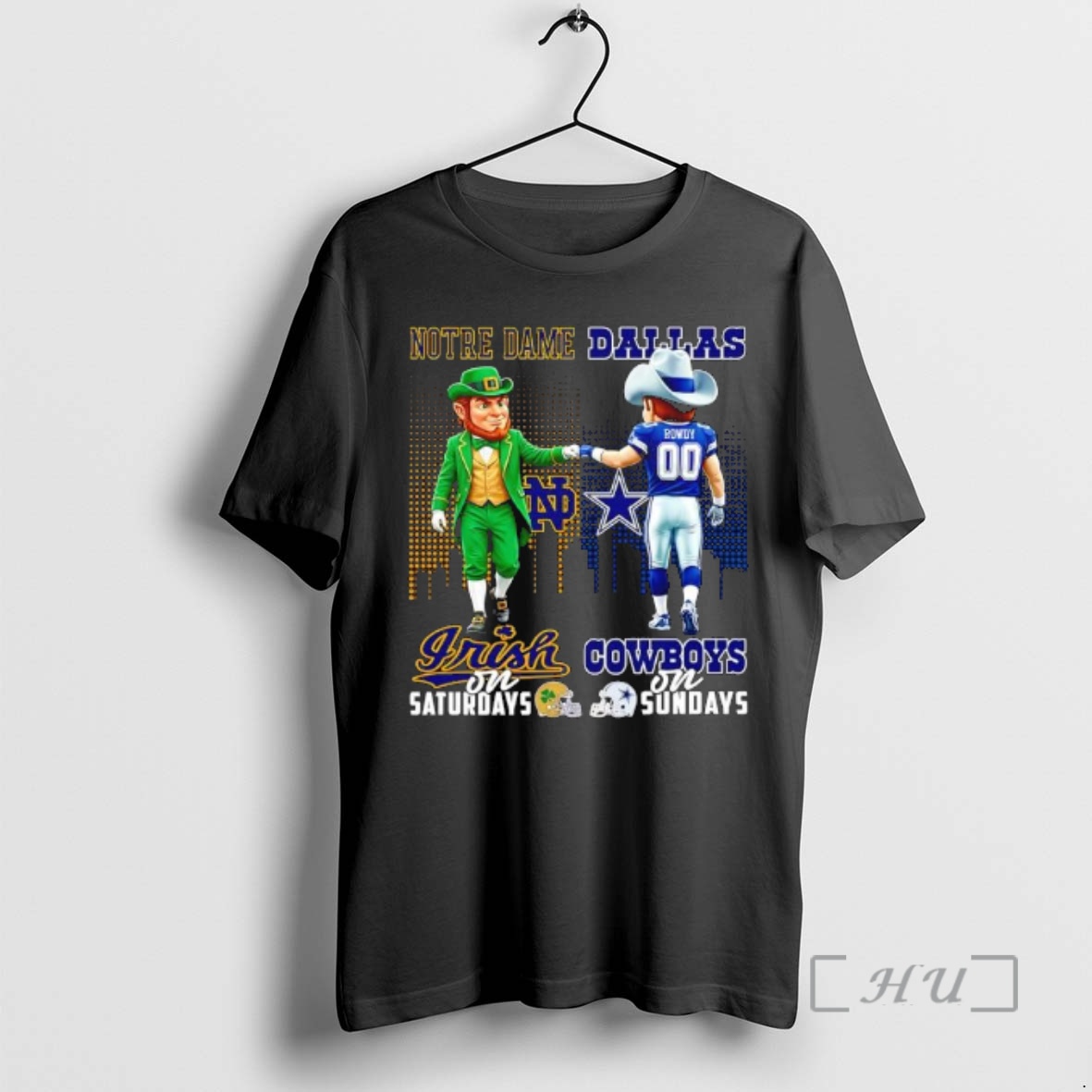 Officials Mascot Of Notre Dame Irish On Saturdays And Dallas Cowboys On Sundays Premium T Shirts Sweater Hoodie