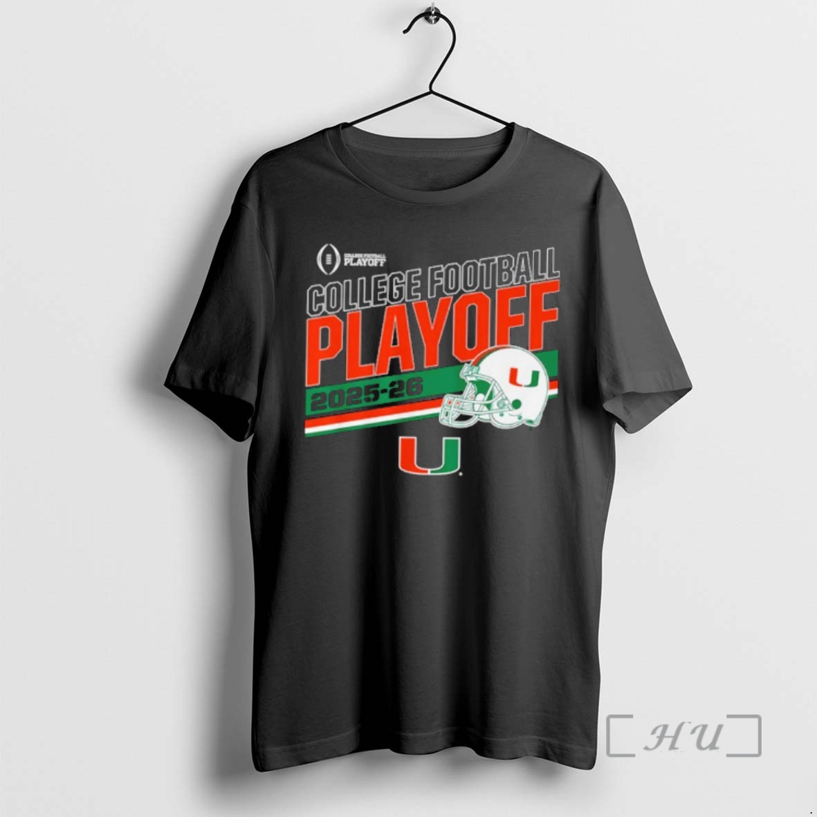 Officials Miami Hurricanes 2025 Cfb Playoff Stripe Premium T Shirts Sweater Hoodie