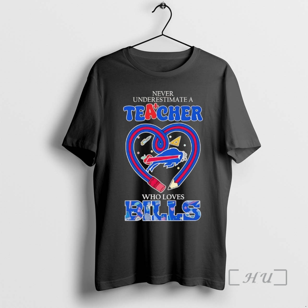 Officials Never Underestimate A Teacher Who Loves Buffalo Bills Premium T Shirts Sweater Hoodie