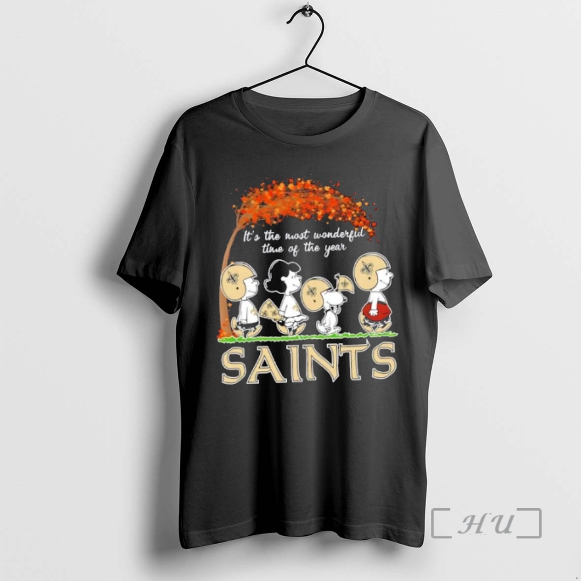Officials New Orleans Saints X Peanuts Snoopy And Friends Autumn Its The Most Wonderful Time Of The Year Premium T Shirts Sweater Hoodie