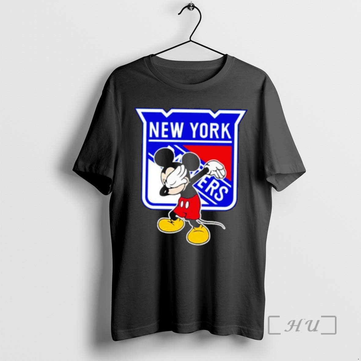 Officials New York Rangers Nhl Hockey Dabbing Mickey Sports Premium T Shirts Sweater Hoodie