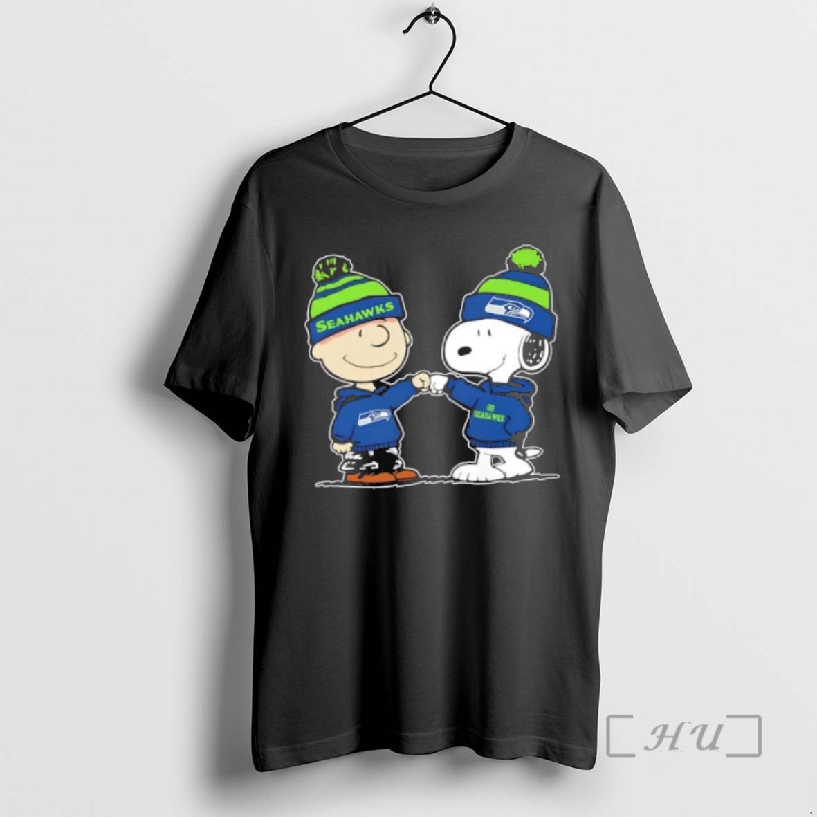 Officials Peanuts Charlie Brown Fist Bump Snoopy X Seattle Seahawks Football Premium T Shirts Sweater Hoodie