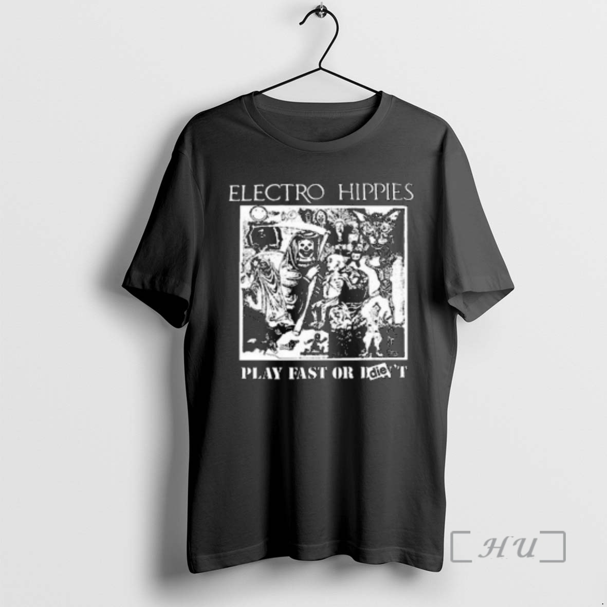 Officials Piled Flesh Electro Hippies Circle Black Premium T Shirts Sweater Hoodie