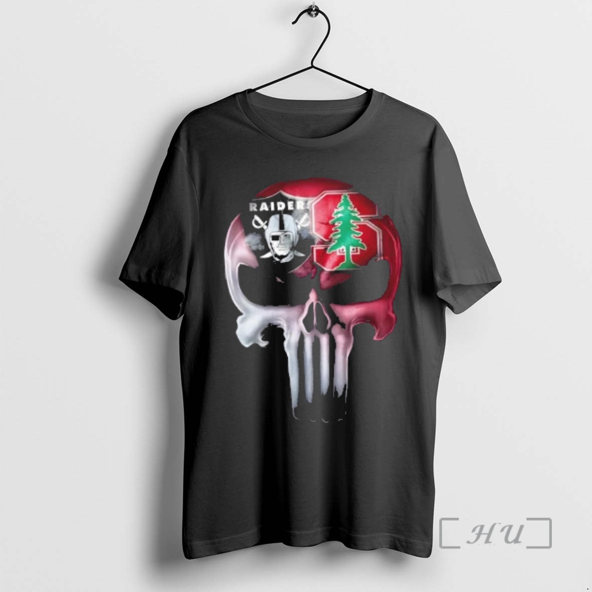 Officials Punisher Skull Sports Las Vegas Raiders X Stanford Cardinal Premium T Shirts Sweater Hoodie