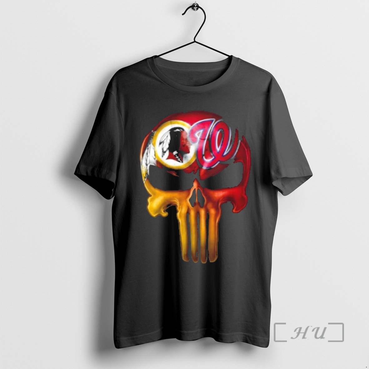 Officials Punisher Skull Washington City Sports Redskins X Nationals Premium T Shirts Sweater Hoodie