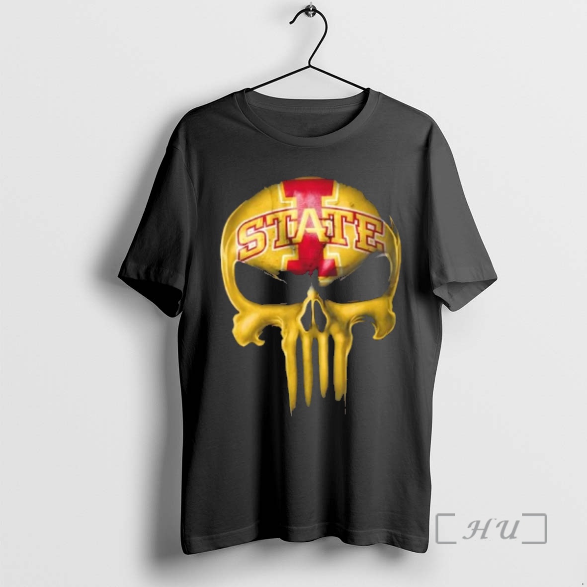 Officials Punisher Skull X Iowa State Cyclones Football Logo Premium T Shirts Sweater Hoodie