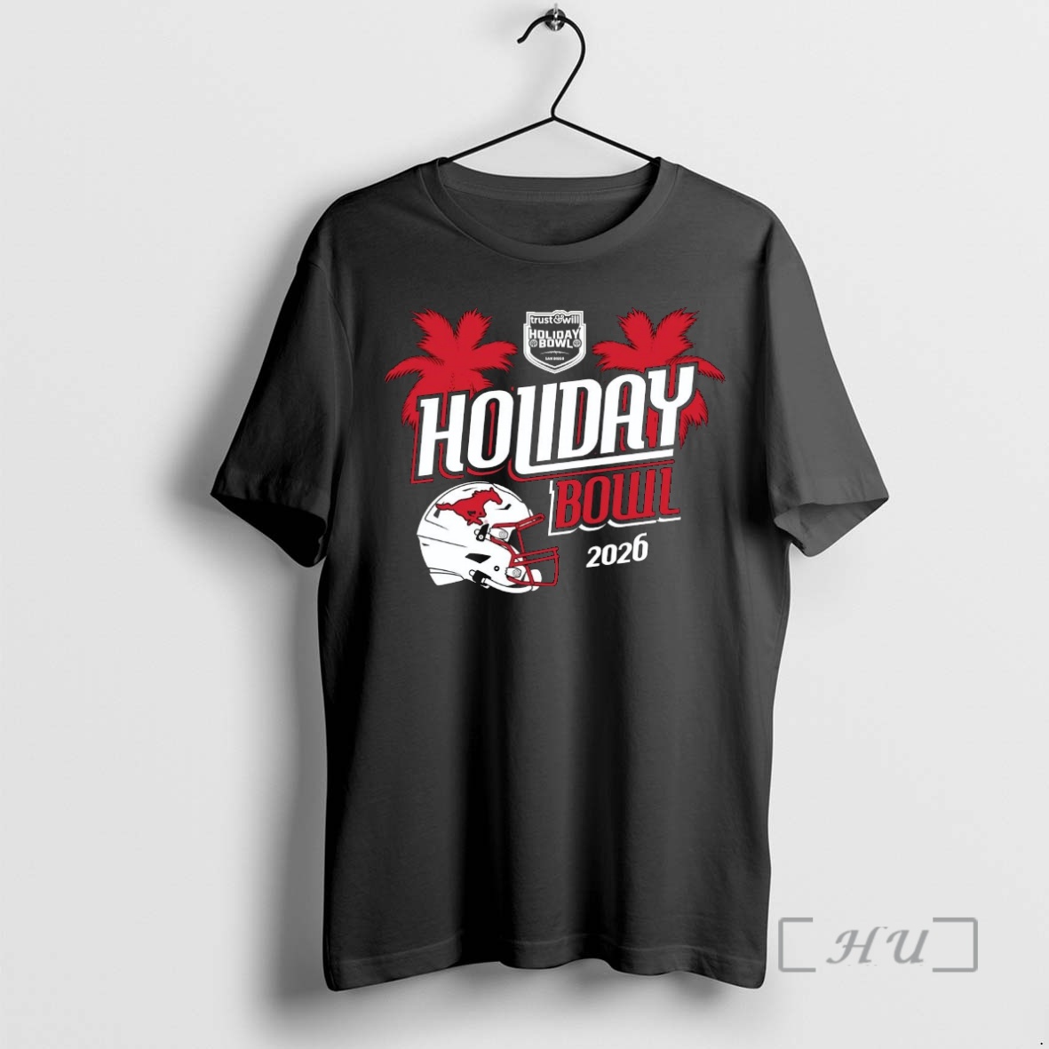 Officials Smu Mustangs 2026 Holiday Bowl Helmet Premium T Shirts Sweater Hoodie