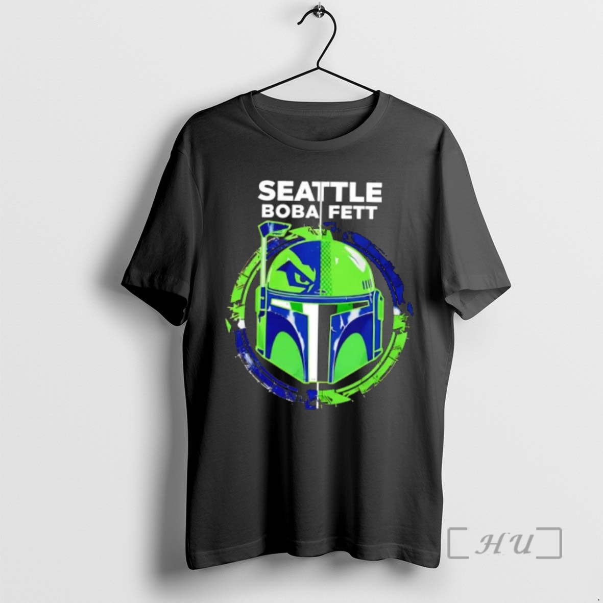 Officials Seattle Seahawks Boba Fett Football Bounty Hunter Style Premium T Shirts Sweater Hoodie