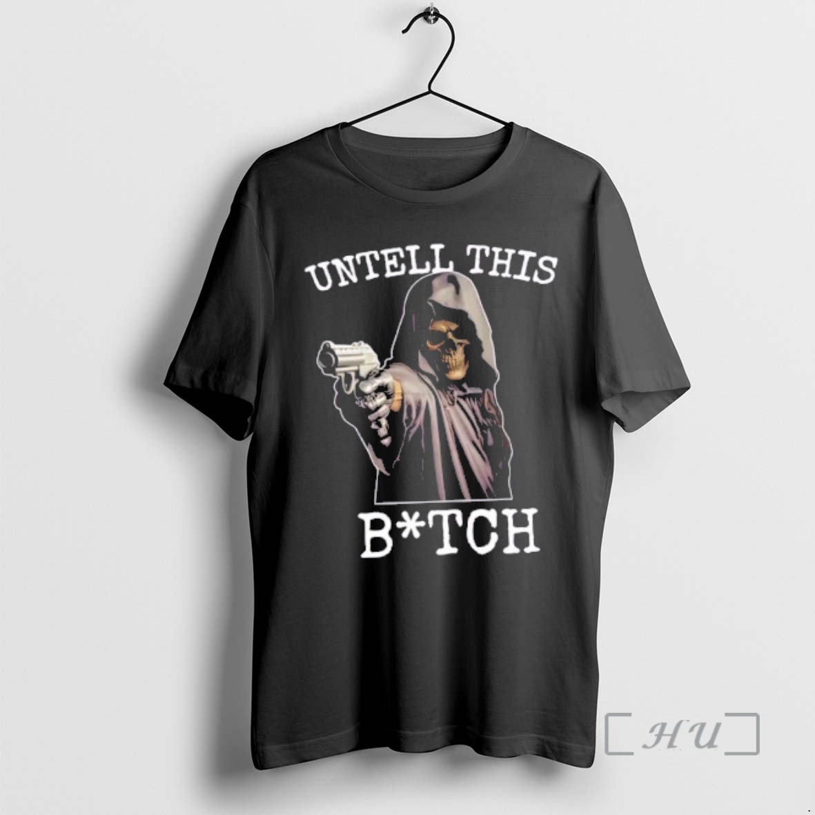 Officials Skeleton Untell This Bitch Gun Premium T Shirts Sweater Hoodie