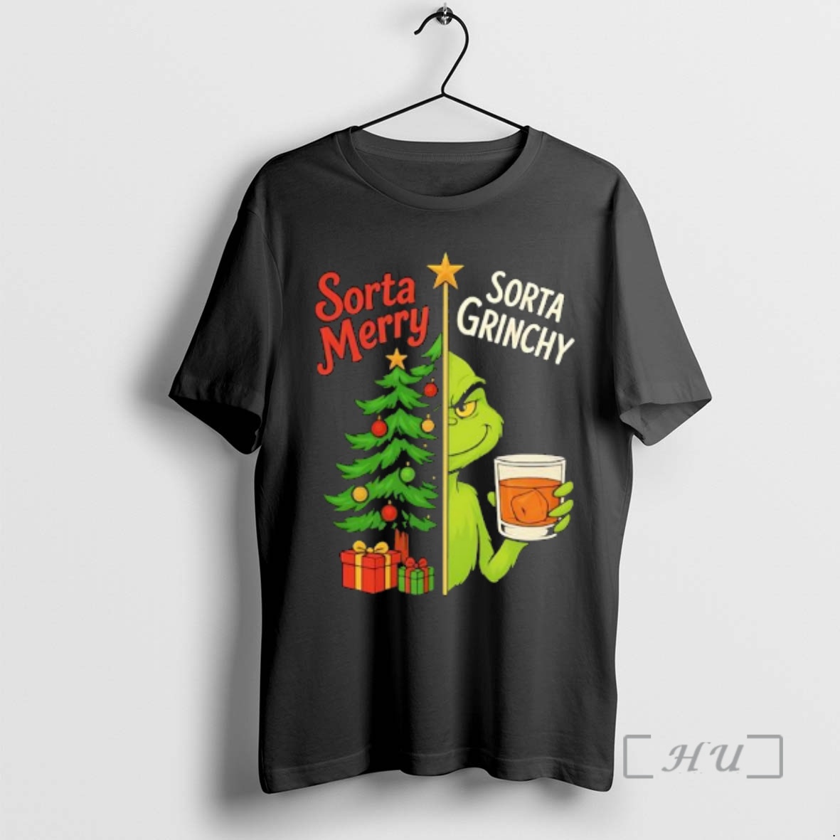 Officials Sorta Merry Sorta Grinchy Christmas Premium T Shirts Sweater Hoodie