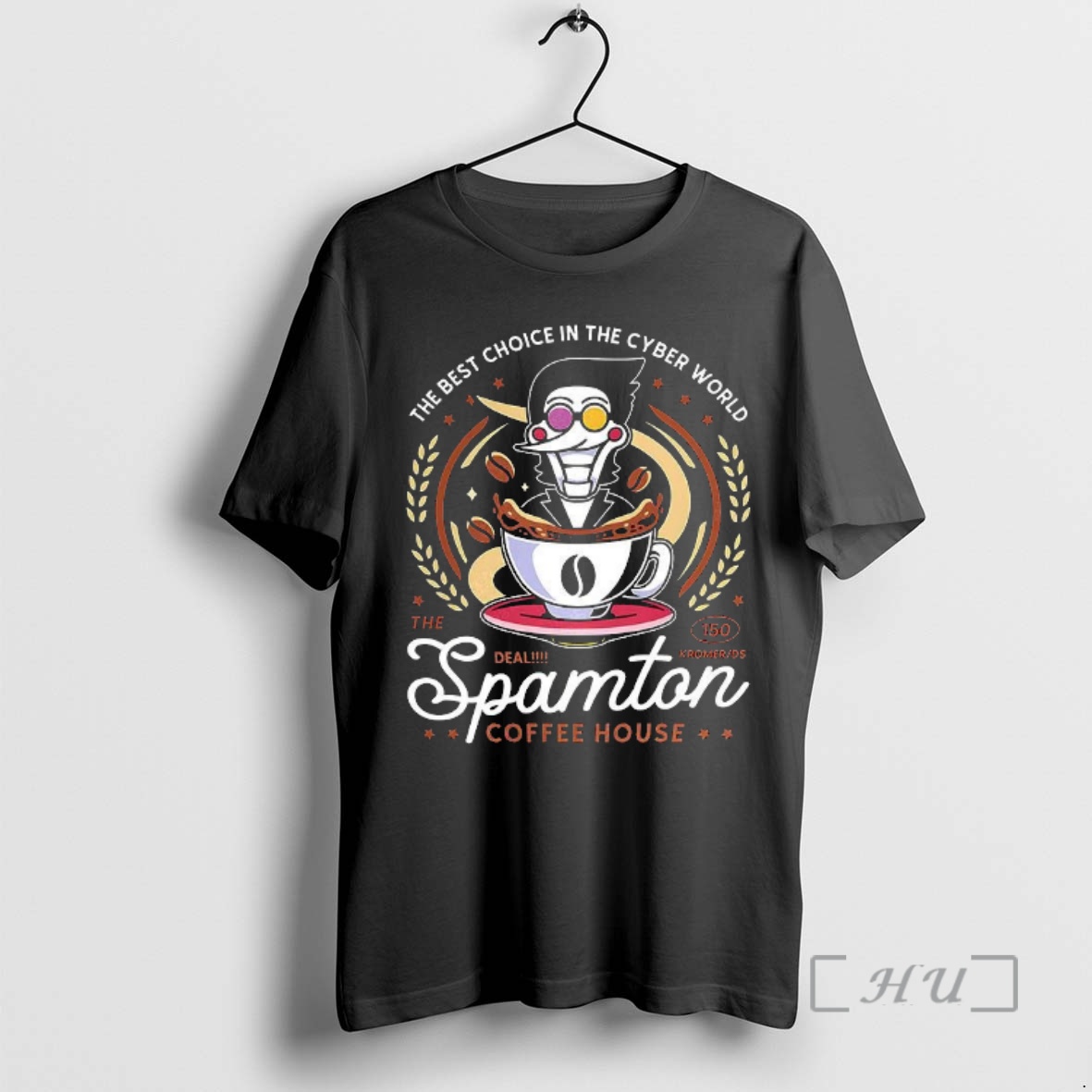 Officials Spamton Coffee Emblem The Best Choice In The Cyber World Premium T Shirts Sweater Hoodie
