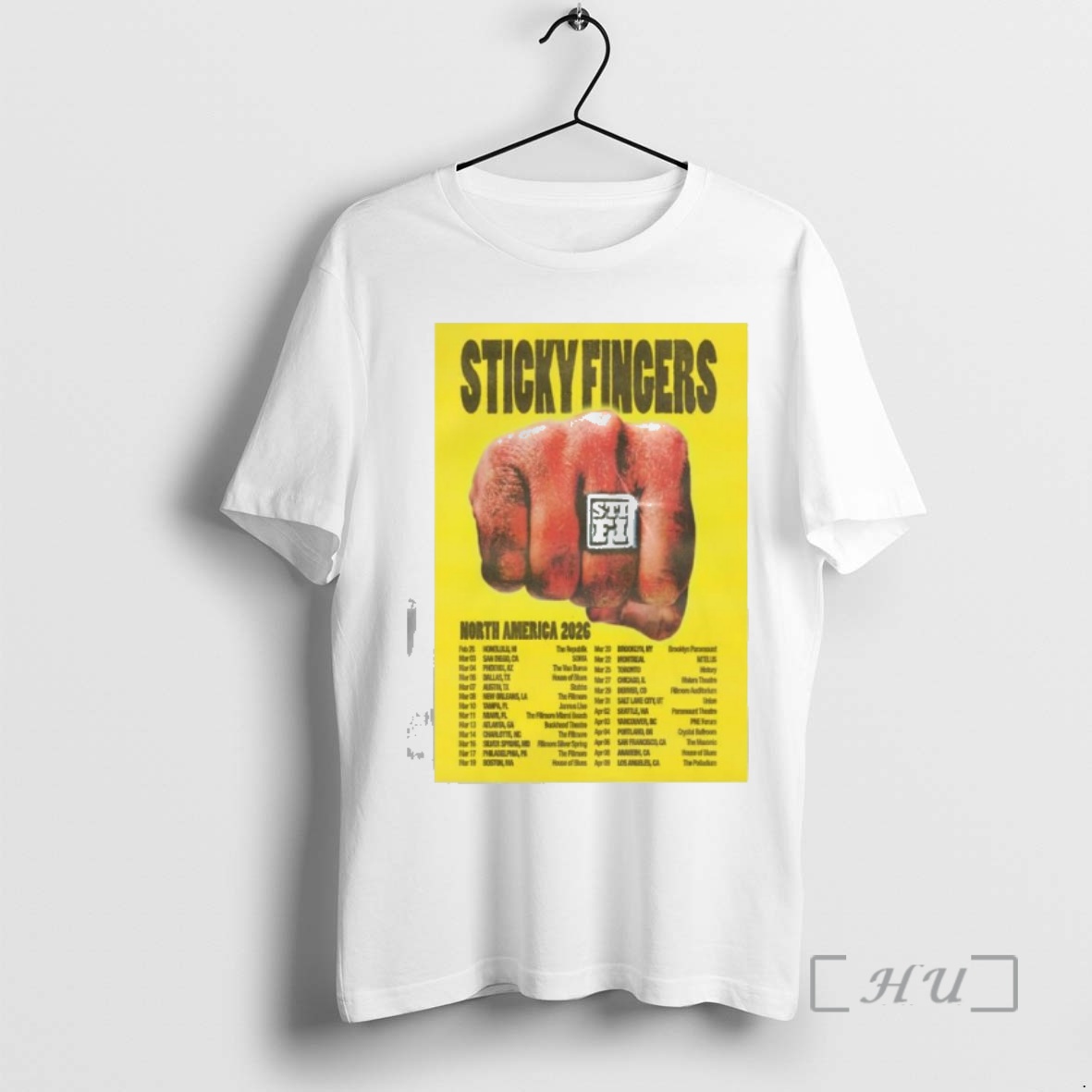 Officials Sticky Fingers North America 2026 Tour Premium T Shirts Sweater Hoodie