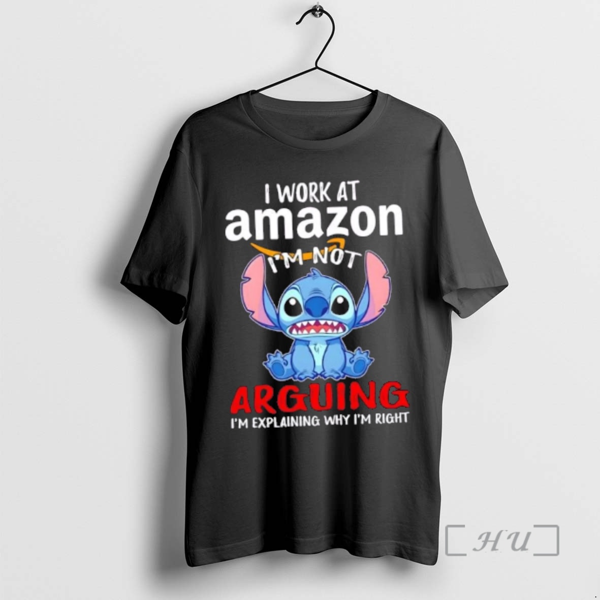Officials Stitch I Work At Amazon Im Not Arguing Im Explaining Why Im Right Premium T Shirts Sweater Hoodie