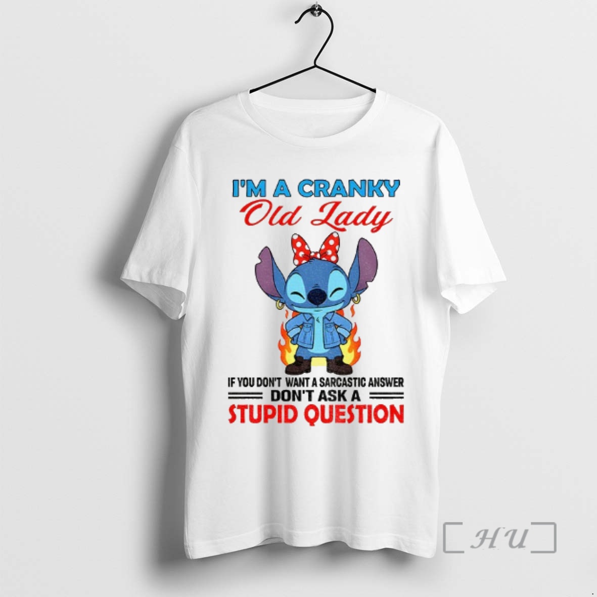 Officials Stitch Im A Cranky Old Lady If You Dont Want A Sarcastic Answer Premium T Shirts Sweater Hoodie