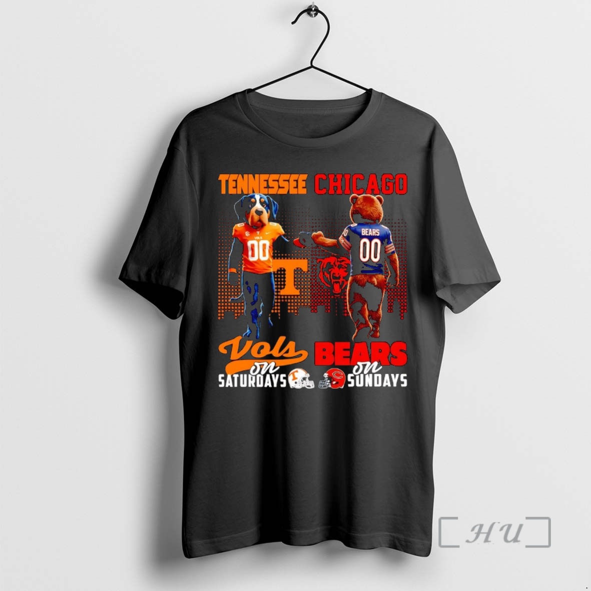 Officials Tennessee Volunteers On Saturdays Chicago Bears On Sundays Mascot Premium T Shirts Sweater Hoodie