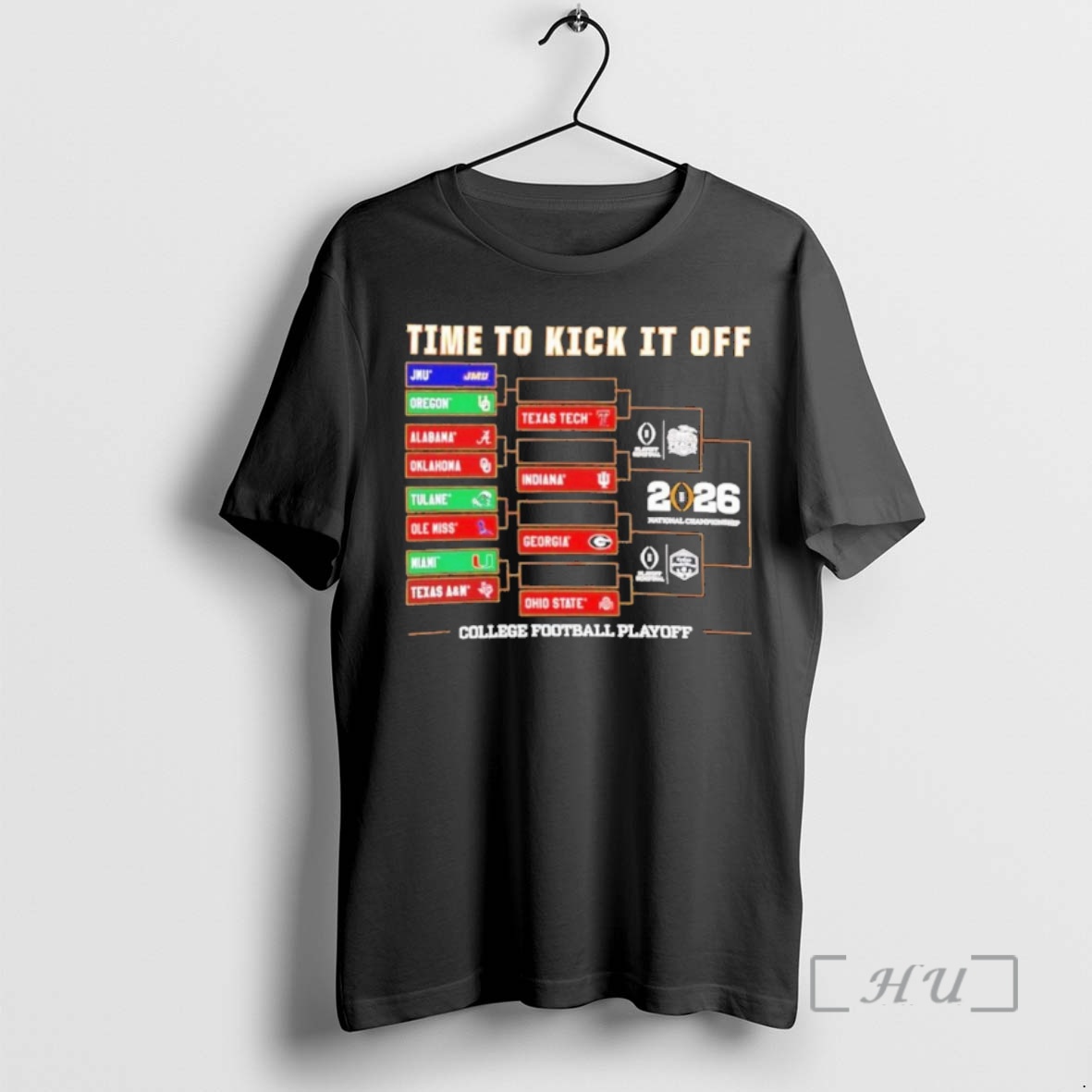 Officials Time To Kick It Off 2025 26 Cfp Bracket Premium T Shirts Sweater Hoodie