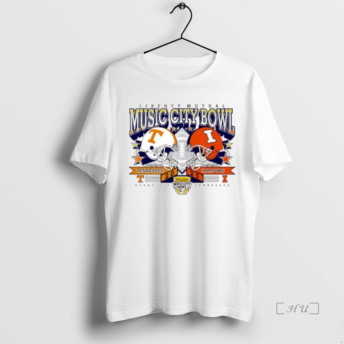 Officials Top Tennessee Volunteers Vs Illinois Fighting Illini Liberty Mutual Music City Bowl 2025 Premium T Shirts Sweater Hoodie