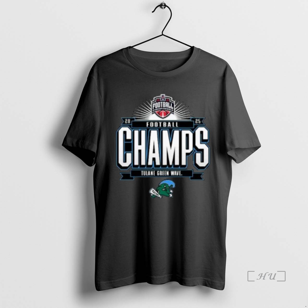Officials Tulane Green Wave 2025 The American Football Champions Locker Room Circle Black Premium T Shirts Sweater Hoodie