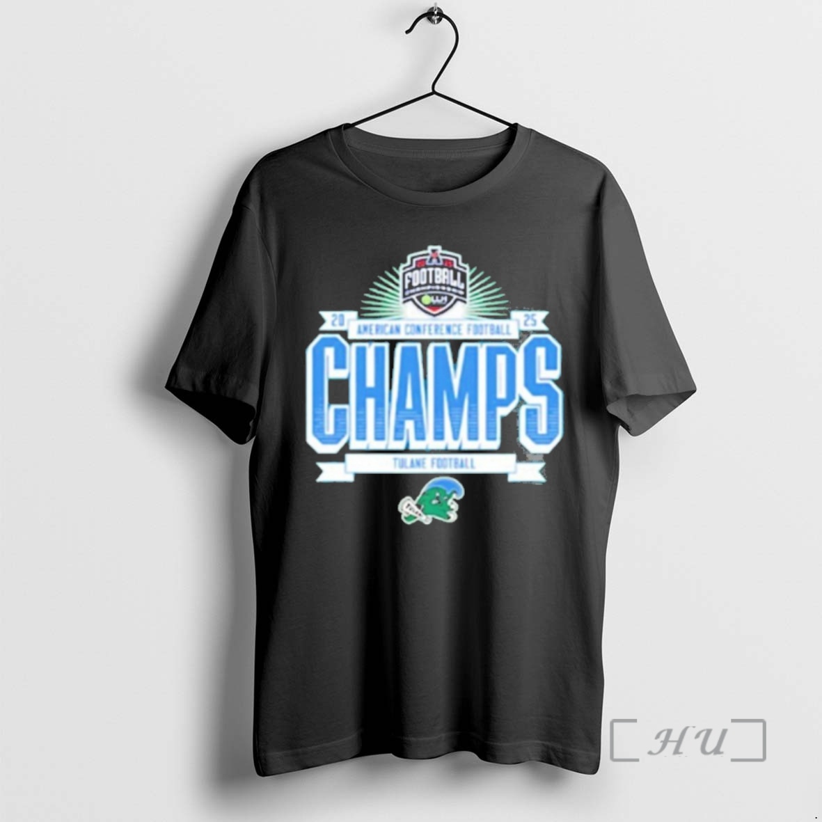 Officials Tulane Green Wave American Conference Football Champions 2025 Premium T Shirts Sweater Hoodie