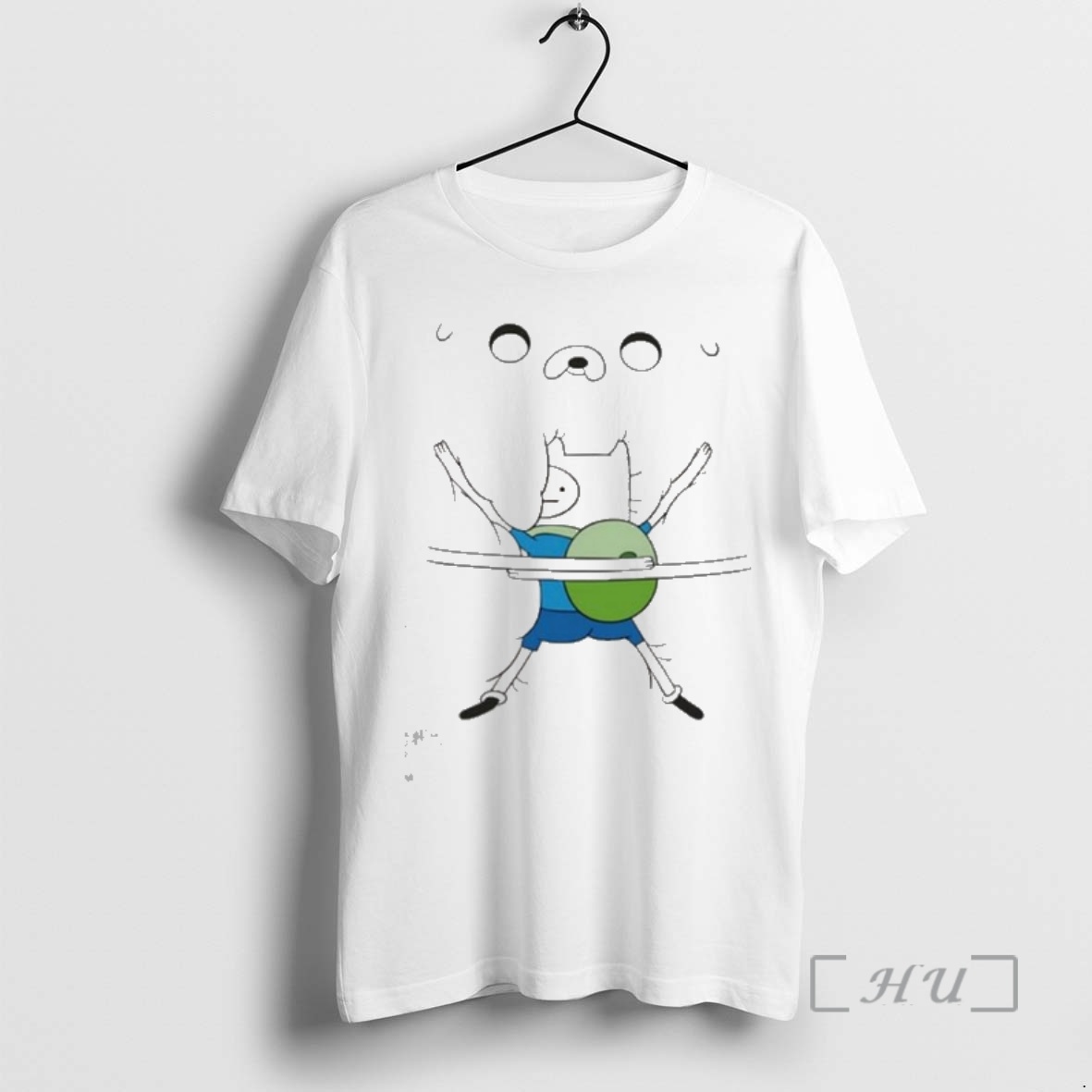 Officials Woman Wearing Adventure Time Bro Hug Premium T Shirts Sweater Hoodie