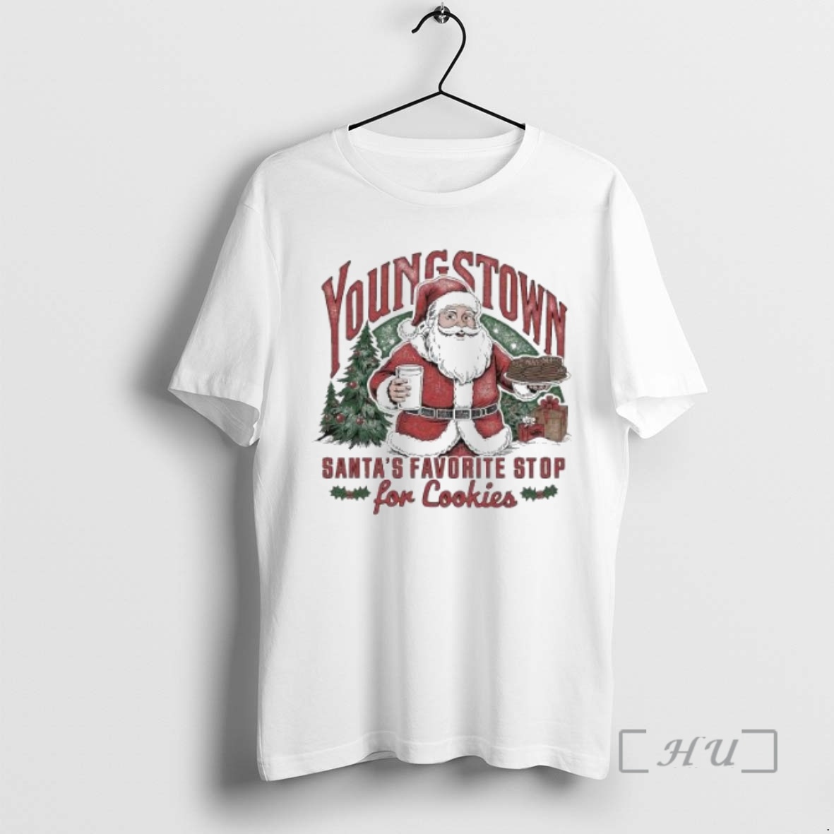 Officials Youngstown Santas Favorite Stopq For Cookies Circle White Premium T Shirts Sweater Hoodie